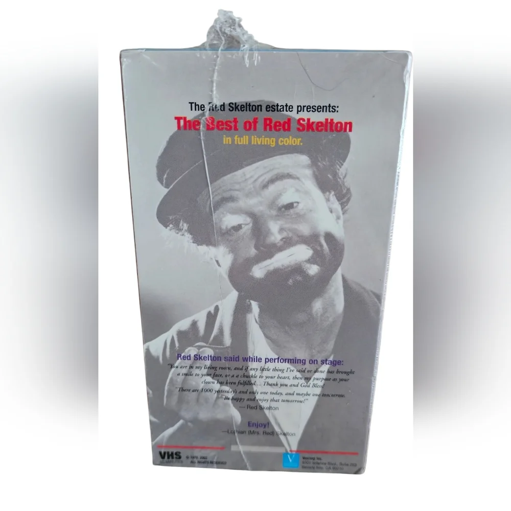 The Best of Red Skelton Set Of 4 VHS Still Wrapped In Plastic Have Not Been Used